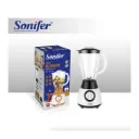 Sonifer Blender Mixeur électrique 2 en 1 300 watts faible niveau sonore 4 vitesses bol broyeur en plastique usage domestique