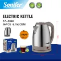 Bouilloire électrique sans fil Sonifer SF-2048, 1500 W, 1,8 L, en acier inoxydable,