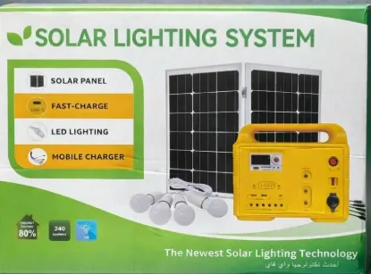 Générateur solaire avec panneaux certifiés CE pour usage domestique sortie 12V batterie au plomb-acide
