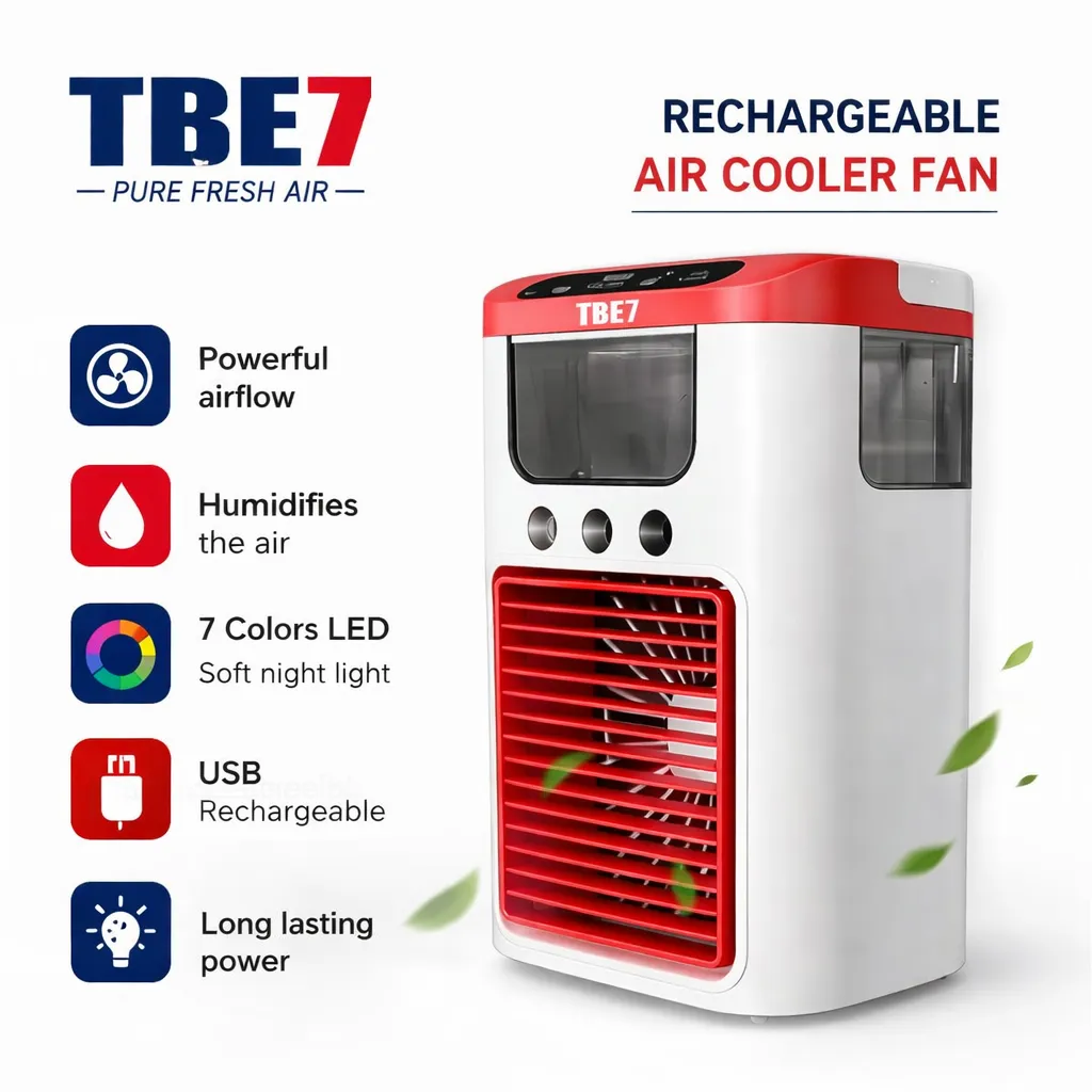 Ventilateur Rechargeable humidificateur