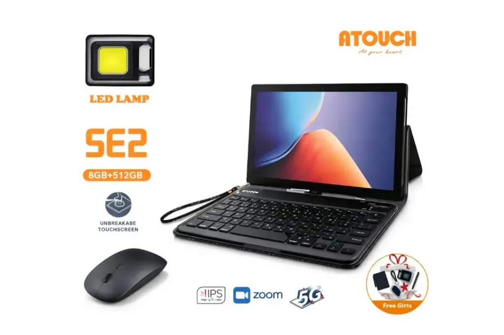 Tablette Atouch SE2|512GO Ram 8 10 avec clavier et souris