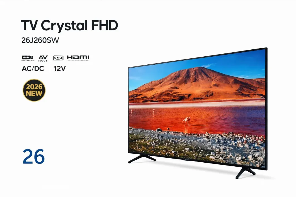 Television crystal FHD 26 pouce incassable