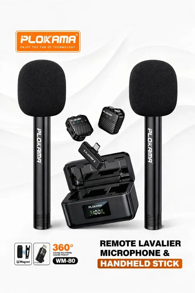 kit de microphones cravate sans fil Plokama