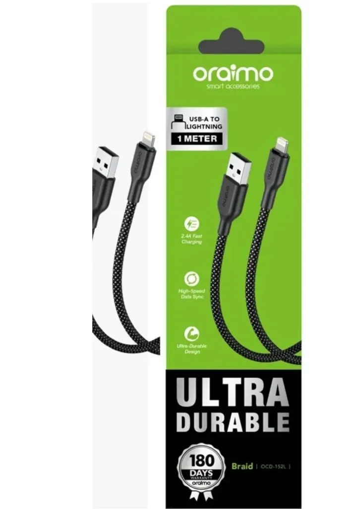 Câble Lightning Oraimo USB-A vers Lightning