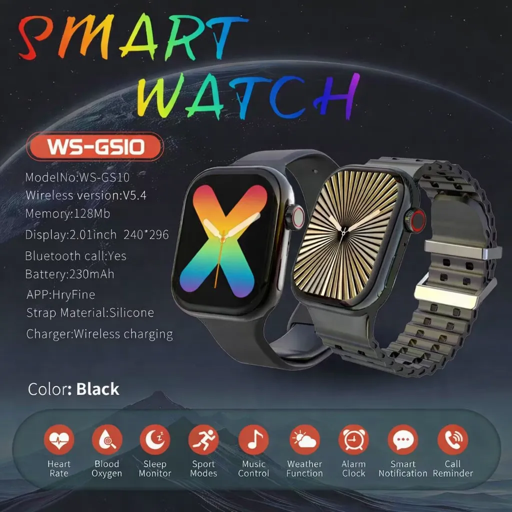 Montre connectée WS‑GS10 Smart Watch