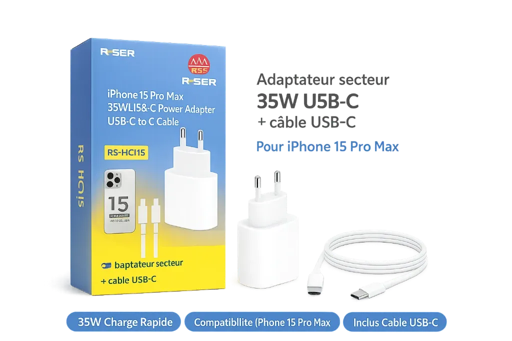 Chargeur UltraCharge USB‑C 35W