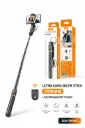 Plokama LIVE-K9 Pro 1700 mm Selfie Ultra Long avec Trépied et Anneau Lumineux Réglable Portable pour Vlogging Mobile et Diffusion en Direct