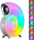 Réveil Enceinte Bluetooth Lampe de Chevet avec Machine à Bruit Blanc, Multifonctionnelle Bebe Haut-Parleur Veilleuse Lumineux Cadeau Noel, Ado Fille, Enfant, Adulte Coquillage Haut-Parleur 5W